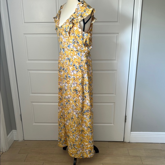 Collective Concepts Sundress with Criss Cross Back Off Shoulder Front Slit - Picture 7 of 10